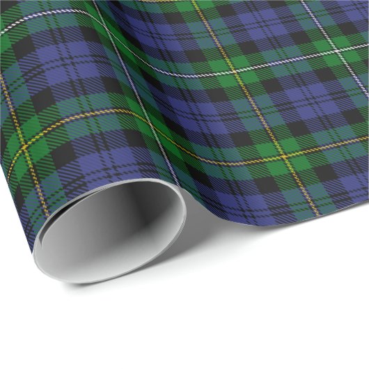 Campbell von Loudoun Tartan Geschenkpapier (Rolleneckpunkt)