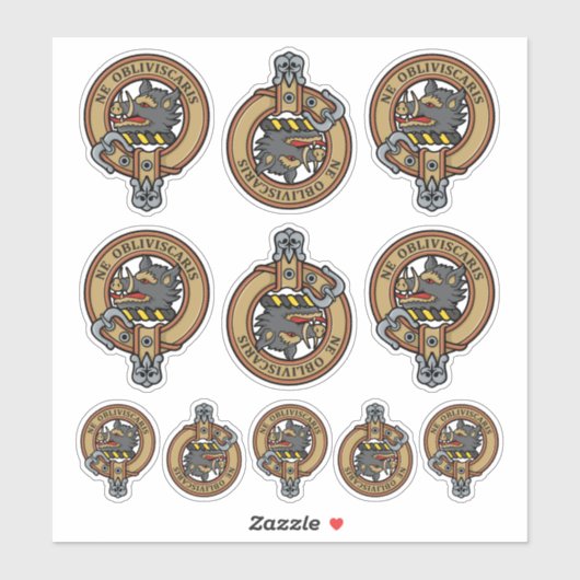 Campbell Wappen Aufkleber (Blatt)