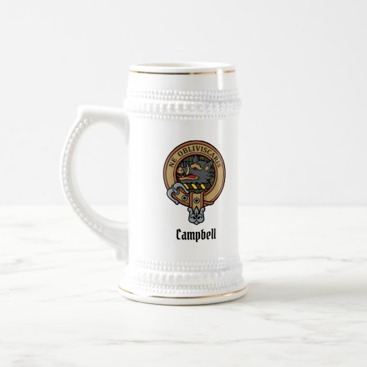 Campbell Wappen Bierglas (Links)
