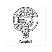 Campbell Wappen Gummistempel (Prägung)