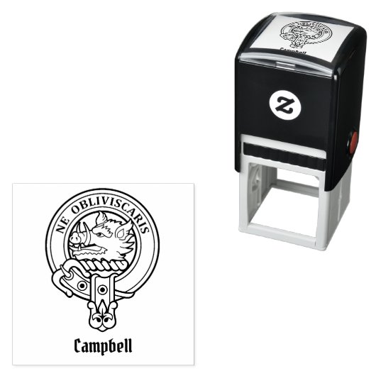 Campbell Wappen Permastempel (Beispiel)