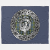 Campbell Wappen & Tartan Knot Fleece Blanket (Vorderseite (Horizontal))
