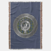 Campbell Wappen & Tartan Knot Throw Blanket Decke (Vorderseite Vertikal)