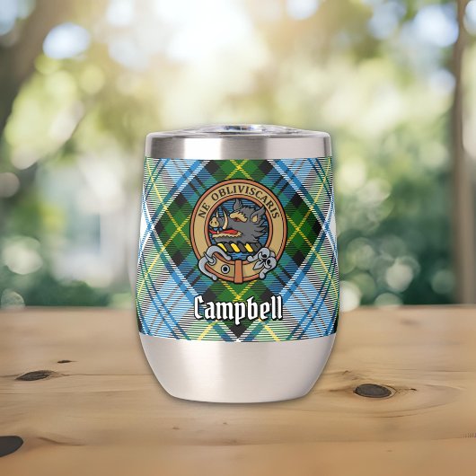 Campbell Wappen über Dress Tartan
