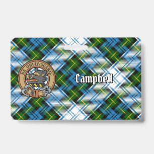 Campbell-Wappen über Dress Tartan Ausweis