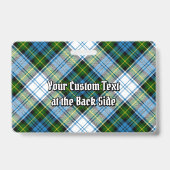 Campbell Wappen über Dress Tartan Ausweis (Rückseite)