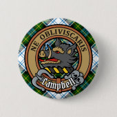 Campbell Wappen über Dress Tartan Button (Vorderseite)