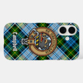 Campbell Wappen über Dress Tartan Case-Mate iPhone Hülle (Rückseite (Horizontal))