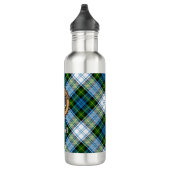 Campbell Wappen über Dress Tartan Edelstahlflasche (Rechts)