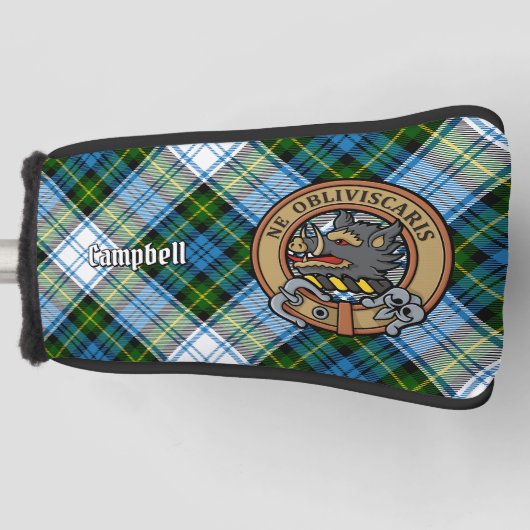 Campbell Wappen über Dress Tartan Golf Head Cover Golf Headcover (Vorderseite)