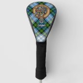 Campbell Wappen über Dress Tartan Golf Headcover (Vorderseite)