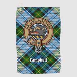 Campbell Wappen über Dress Tartan Golfhandtuch