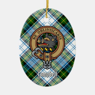 Campbell Wappen über Dress Tartan Keramik Ornament
