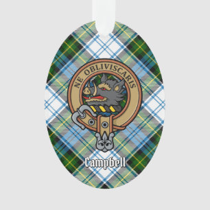 Campbell Wappen über Dress Tartan Ornament