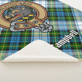 Campbell Wappen über Dress Tartan Sherpadecke (3/4)