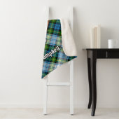 Campbell Wappen über Dress Tartan Sherpadecke (Beispiel)