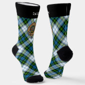 Campbell Wappen über Dress Tartan Socken (Gewinkelt)