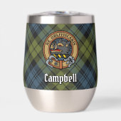 Campbell Wappen über Tartan (Vorderseite)