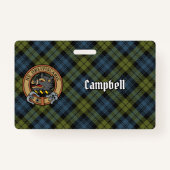 Campbell Wappen über Tartan Ausweis (Vorderseite)