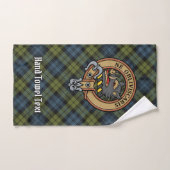 Campbell Wappen über Tartan Badhandtuch Set (Handtuch)