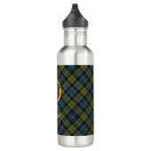 Campbell Wappen über Tartan Edelstahlflasche (Rechts)