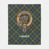 Campbell Wappen über Tartan Fleecedecke (Vorderseite)