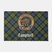 Campbell Wappen über Tartan Fußmatte (Vorderseite)