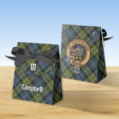 Campbell Wappen über Tartan Gevor Box Geschenkschachtel