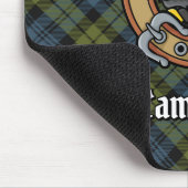 Campbell Wappen über Tartan Mousepad (Ecke)