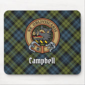 Campbell Wappen über Tartan Mousepad (Vorne)