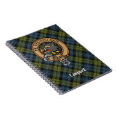 Campbell Wappen über Tartan Notizblock (Rechte Seite)