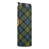 Campbell Wappen über Tartan Thermosbecher (Nach rechts gedreht)