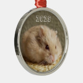 Campbells Zwarf Russischer Hamster Ornament Aus Metall (Rechts)