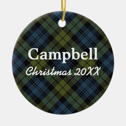 CampbellScottishTartan Keramikornament (Vorne)