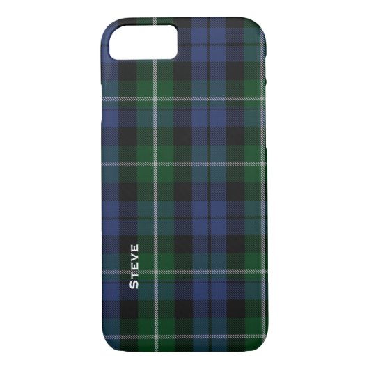CampbellTartan karierter iPhone 7 Fall Case-Mate iPhone Hülle (Rückseite)