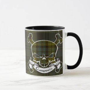 Campbelltartan-Schädel-Tasse Tasse