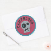 CampBlood Skully verdienen Abzeichen Aufkleber (Umschlag)