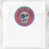 CampBlood Skully verdienen Abzeichen Aufkleber (Tasche)