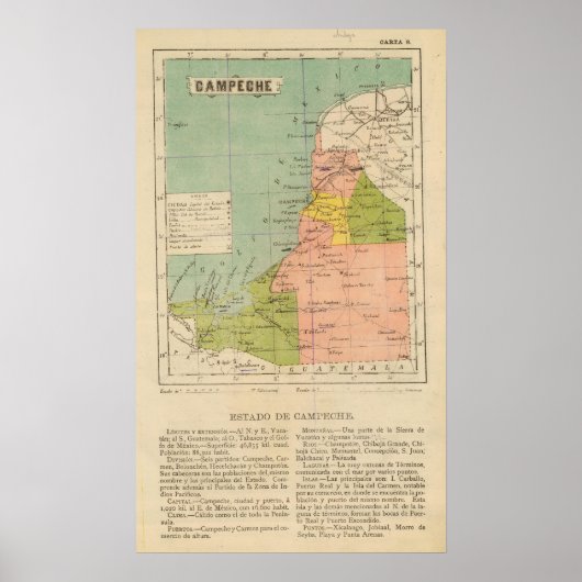 Campeche, Mexiko Poster (Vorne)
