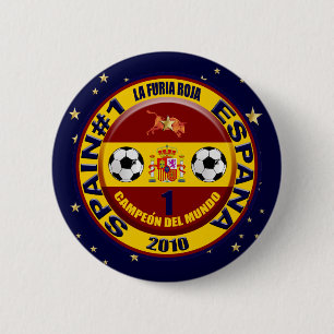 Campeón Del Mundo España futbol 2010 Button