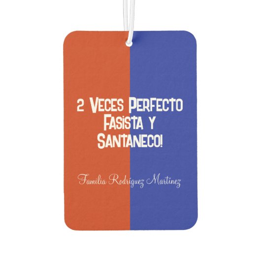 Campeones C.D. FAS Futbol Salvadoreño Poster Autolufterfrischer (Rückseite)