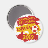 Campeones del Mundo 2010 Magnet (Vorderseite/Rückseite)