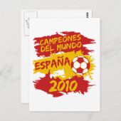 Campeones del Mundo 2010 Postkarte (Vorne/Hinten)