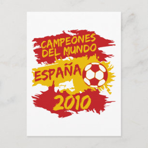 Campeones del Mundo 2010 Postkarte