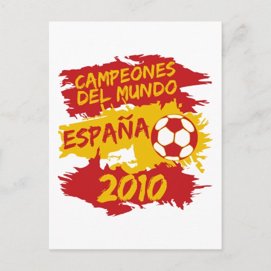 Campeones del Mundo 2010 Postkarte (Vorderseite)