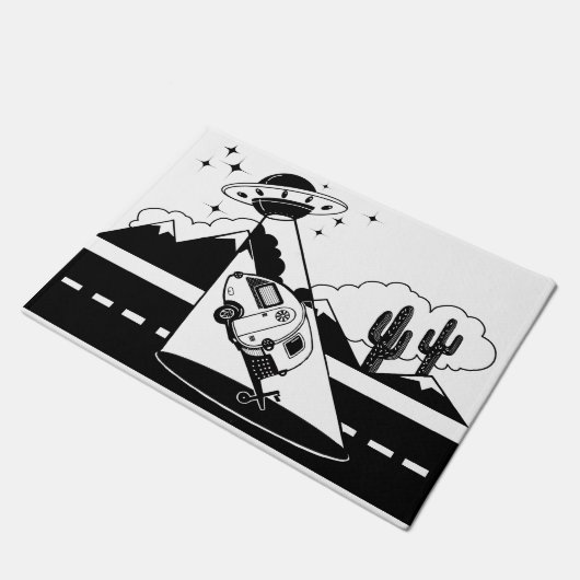 Camper-Abduktions-Matte Fußmatte (Schrägansicht)