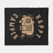 Camper Adventure Fleecedecke (Vorderseite (Horizontal))
