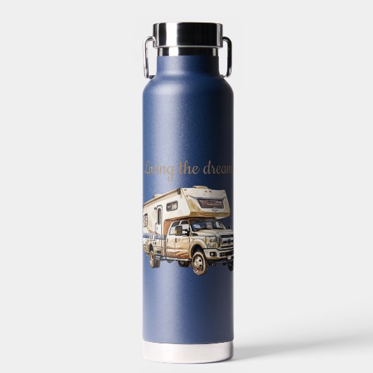 Camper Adventure Trinkflasche (Vorne)