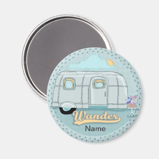 Camper-Anhänger Magnet (Vorderseite/Rückseite)