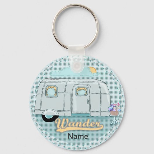 Camper-Anhänger Schlüsselanhänger (Vorderseite)